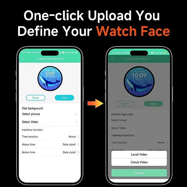 Smartwatch Microwear G400 – Green Camo Silicone