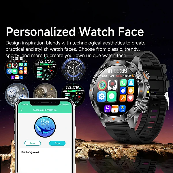 Smartwatch Microwear V65 - Black Silicone Smartwatch Microwear V65 - Black Silicone