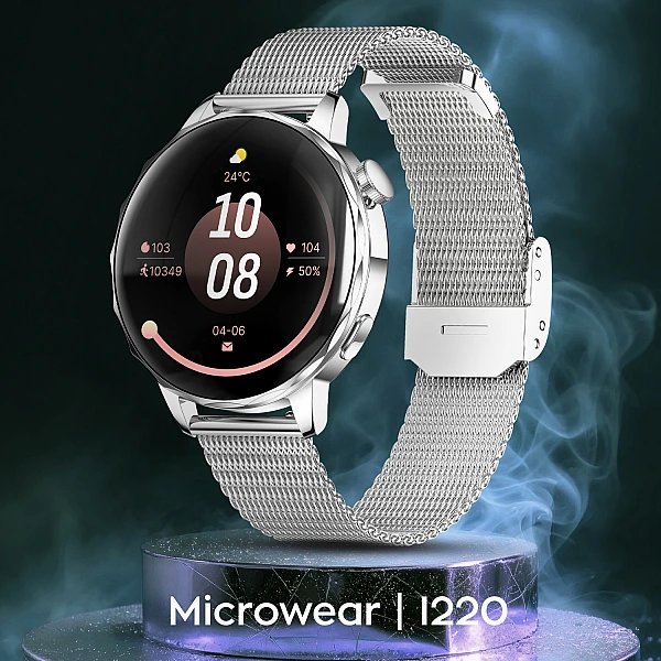 Smartwatch Microwear I220 – Silver Steel Smartwatch Microwear I220 – Silver Steel
