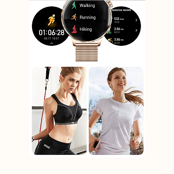 Smartwatch Microwear I220 – Gold Steel Smartwatch Microwear I220 – Gold Steel