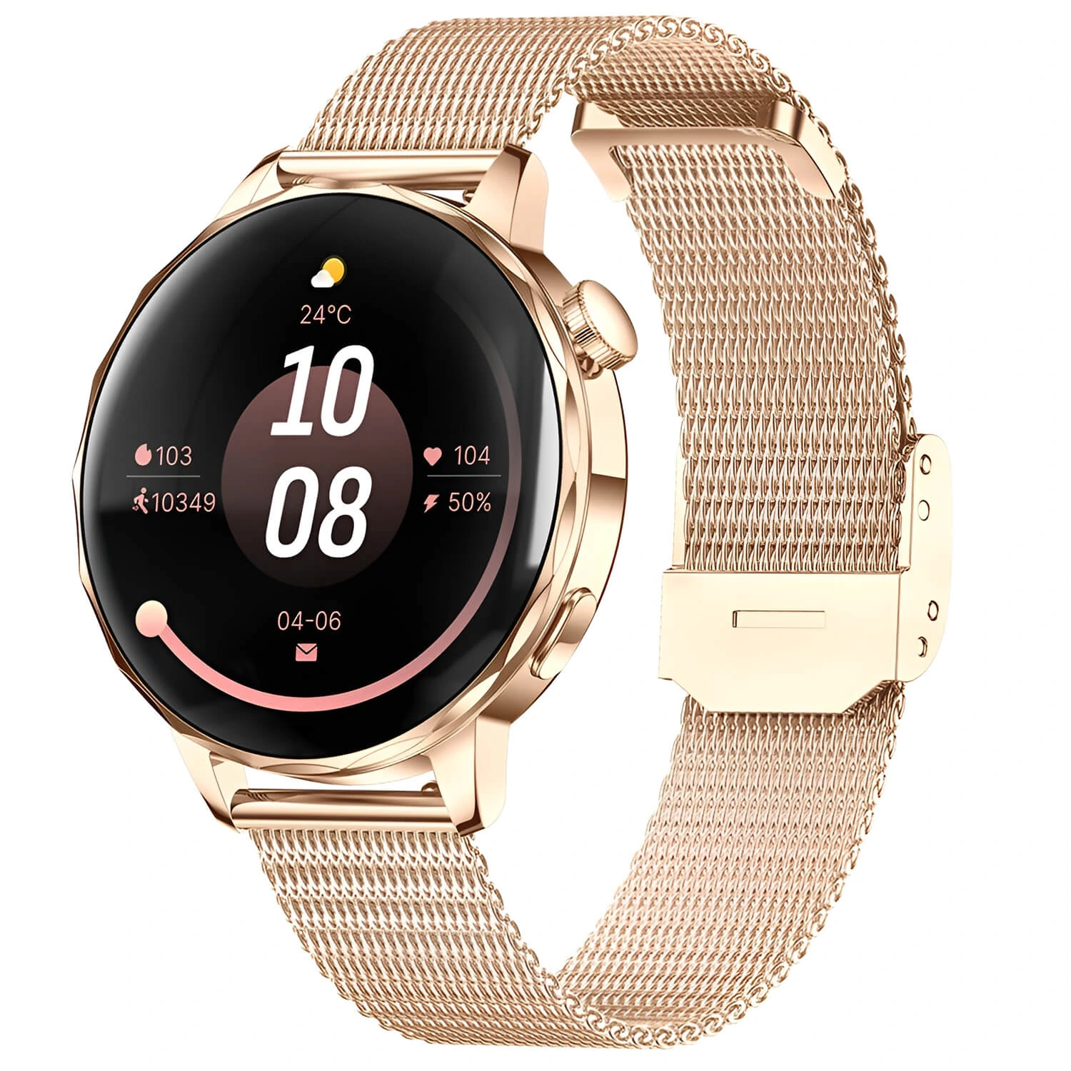 Smartwatch Microwear I220 – Gold Steel
