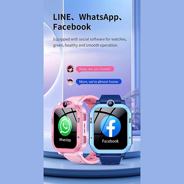 Smartwatch Microwear Y86 4G GPS WIFI Blue Silicone