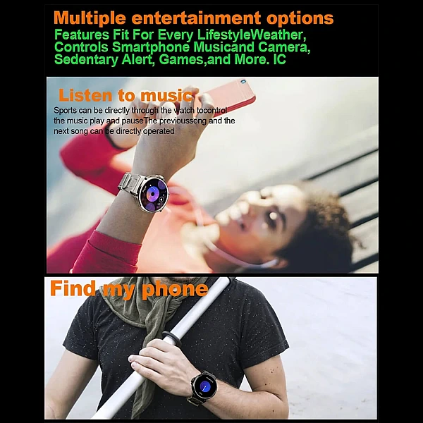 Smartwatch Microwear V69 - Black Silicone Smartwatch Microwear V69 - Black Silicone