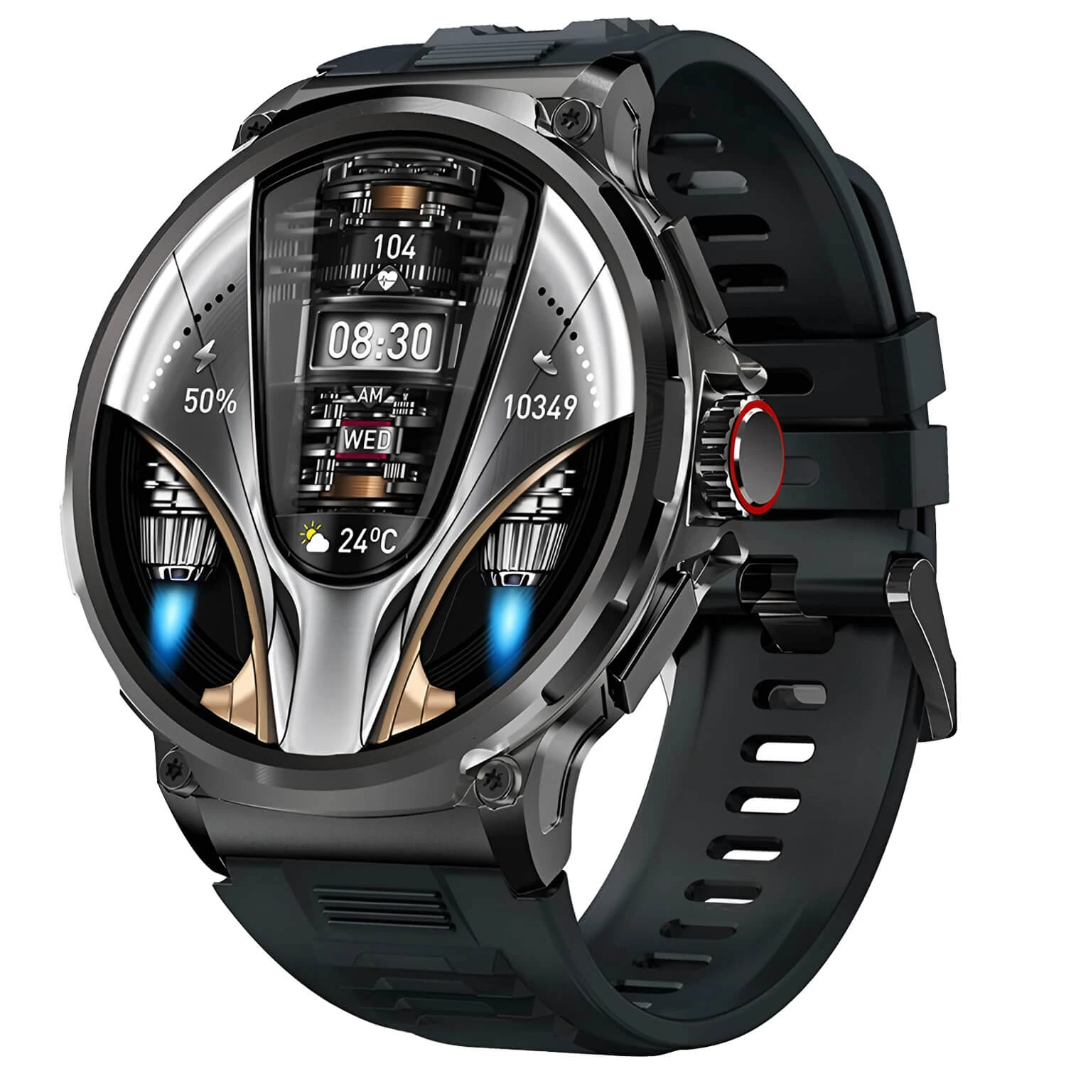 Smartwatch Microwear V69 – Black Silicone