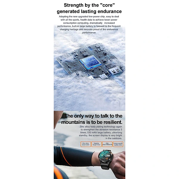 Smartwatch Microwear K65- Orange Silicone Smartwatch Microwear K65- Orange Silicone