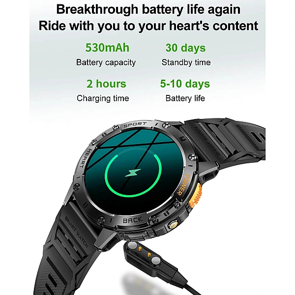 Smartwatch Microwear K65- Orange Silicone Smartwatch Microwear K65- Orange Silicone