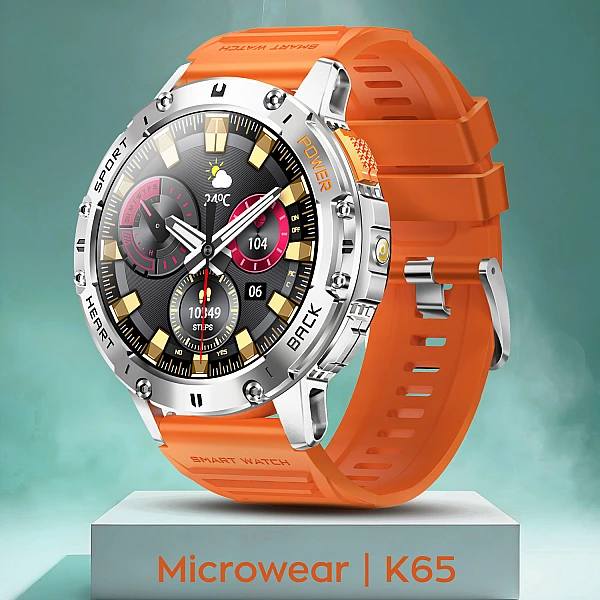 Smartwatch Microwear K65- Orange Silicone Smartwatch Microwear K65- Orange Silicone