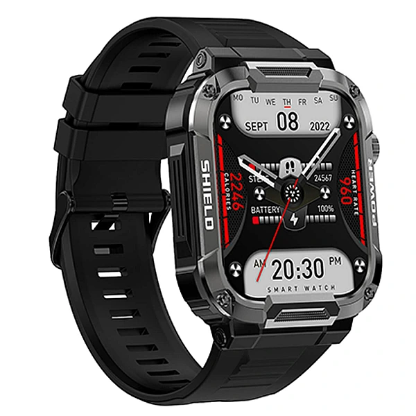 Smartwatch Microwear MK66 – Black Silicone Smartwatch Microwear MK66 – Black Silicone