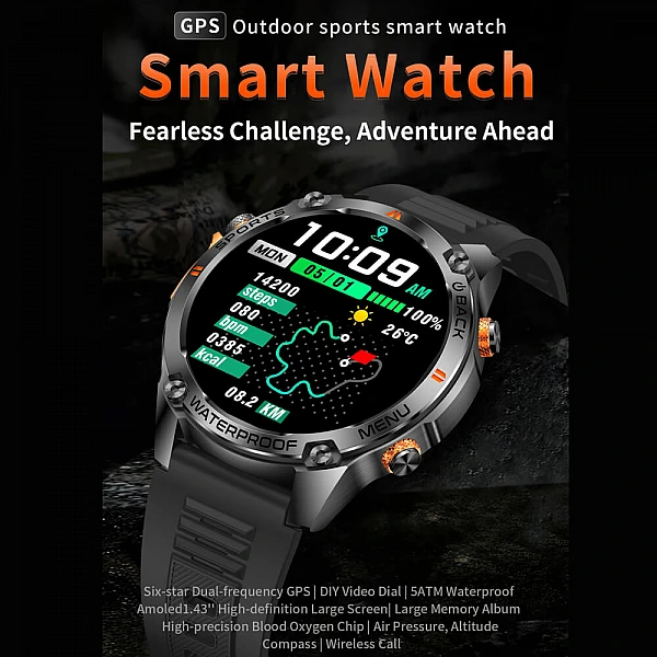 Smartwatch Microwear G100 GPS - Orange Smartwatch Microwear G100 GPS - Orange