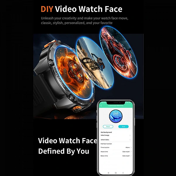 Smartwatch Microwear G100 GPS - Orange Smartwatch Microwear G100 GPS - Orange