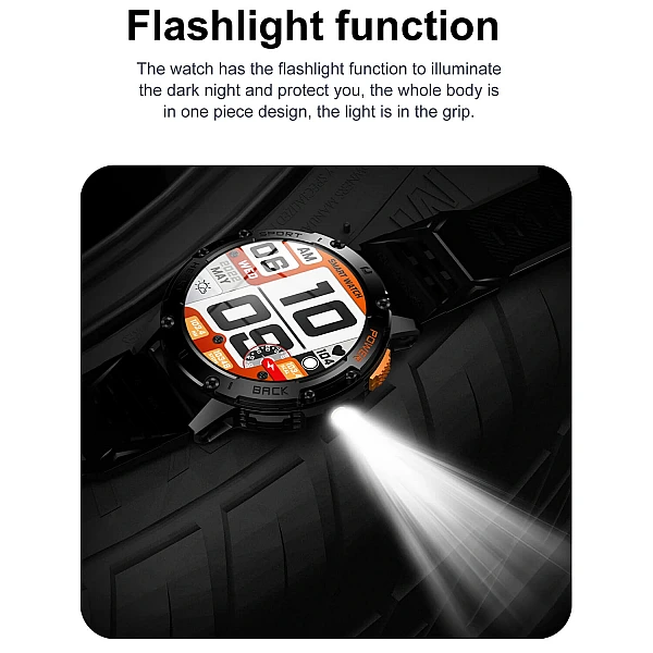 Smartwatch Microwear K65 – Black Silicone Smartwatch Microwear K65 – Black Silicone