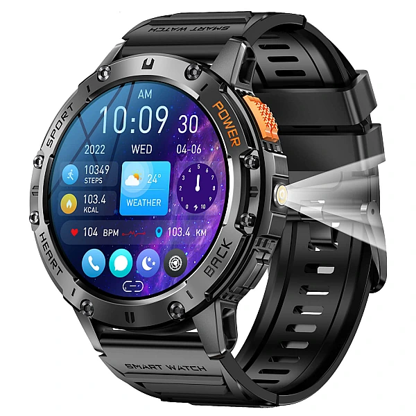 Smartwatch Microwear K65 – Black Silicone