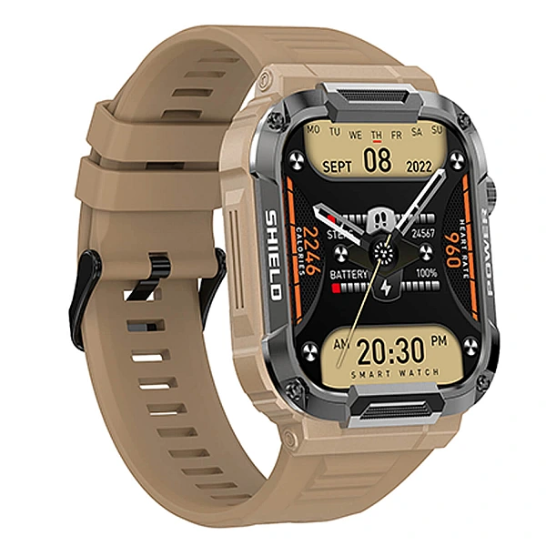 Smartwatch Microwear MK66 – Khaki-Silicone Smartwatch Microwear MK66 – Khaki-Silicone