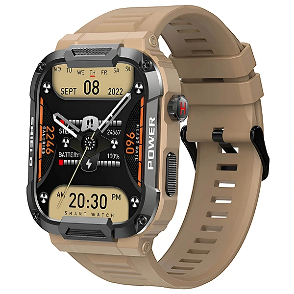 Smartwatch Sanvnet MK66 – Khaki Silicone