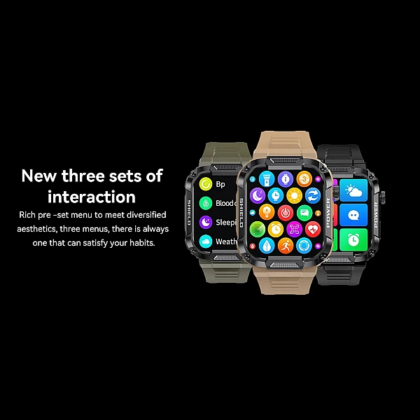 Smartwatch Microwear MK66 – Green Silicone