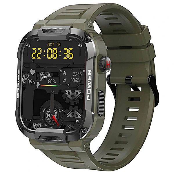 Smartwatch Microwear MK66 – Green Silicone