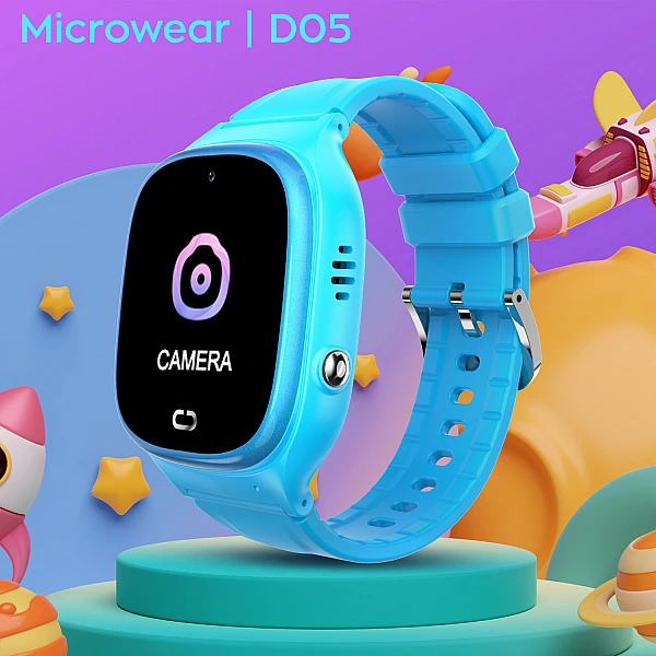 Smartwatch Microwear D05 2G GPS WIFI – Blue Silicone
