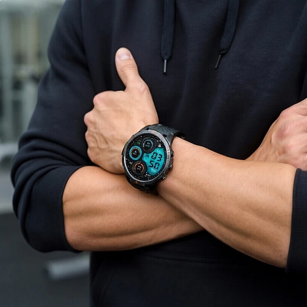 Smartwatch Microwear KT88 - Black Silicone Smartwatch Microwear KT88 - Black Silicone