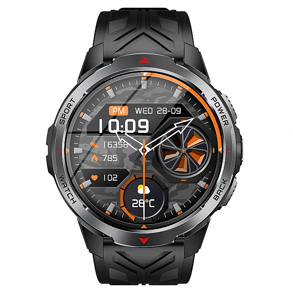 Smartwatch Microwear KT88 - Black Silicone Smartwatch Microwear KT88 - Black Silicone