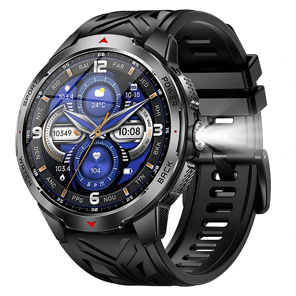 Smartwatch Microwear KT88 – Black Silicone