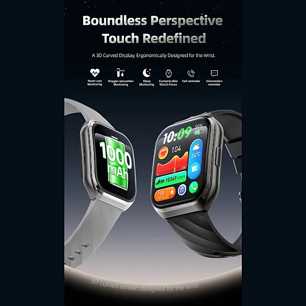 Smartwatch Microwear MT66 - Black Silicone Smartwatch Microwear MT66 - Black Silicone
