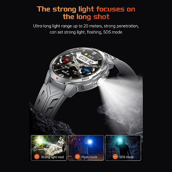 Smartwatch Microwear KT88 - Grey Silicone Smartwatch Microwear KT88 - Grey Silicone