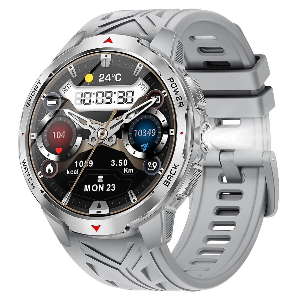 Smartwatch Microwear KT88 – Grey Silicone
