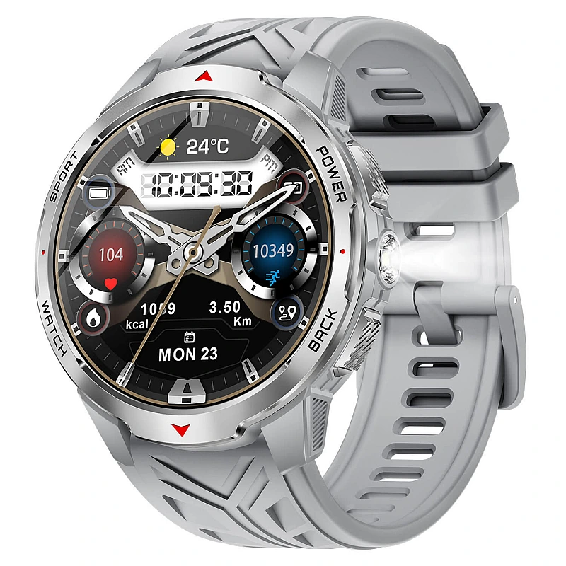 Smartwatch Microwear KT88 – Grey Silicone