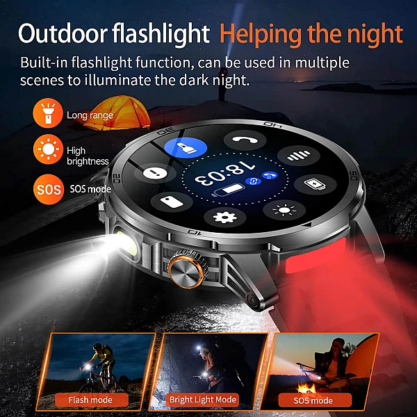Smartwatch Microwear AK95 – Black Silicone