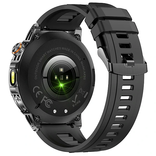 Smartwatch Microwear AK95 – Black Silicone