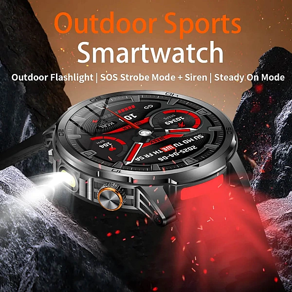 Smartwatch Microwear AK95 – Black Silicone