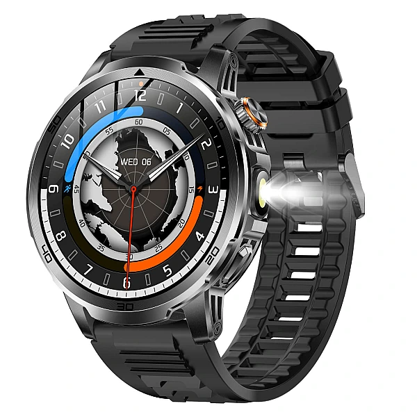 Smartwatch Microwear AK95 – Black Silicone