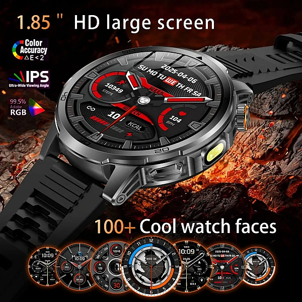 Smartwatch Microwear AK95 – Black Silicone