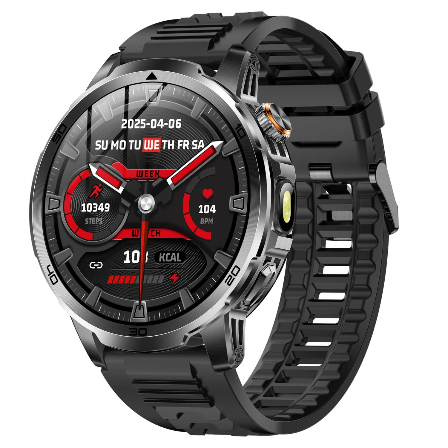 Smartwatch Microwear AK95 – Black Silicone