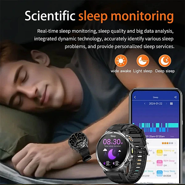 Smartwatch Microwear AK95 – Black Steel