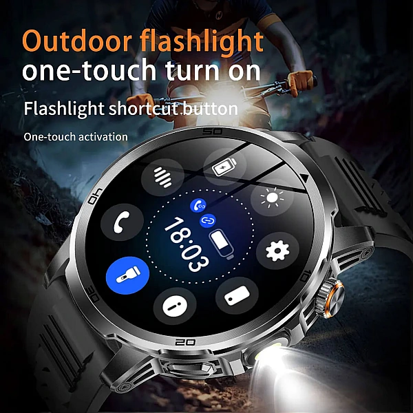 Smartwatch Microwear AK95 – Black Steel