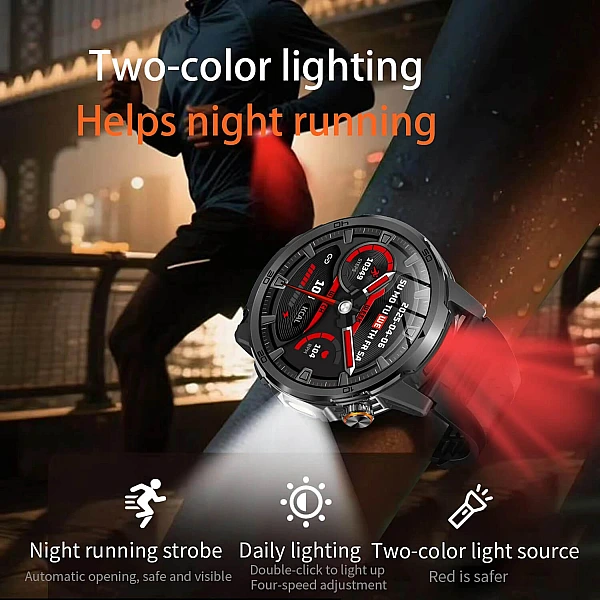 Smartwatch Microwear AK95 - Black Steel Smartwatch Microwear AK95 - Black Steel