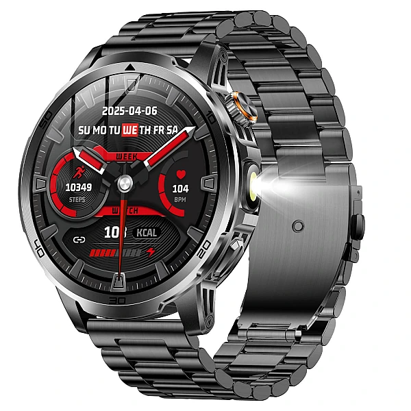 Smartwatch Microwear AK95 - Black Steel Smartwatch Microwear AK95 - Black Steel