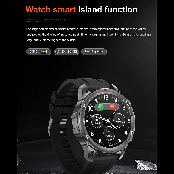 Smartwatch Microwear DK68 - Brown Leder