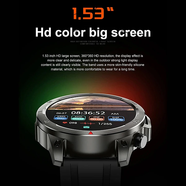 Smartwatch Microwear DK68 - Brown Leder