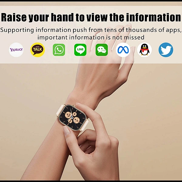 Smartwatch Microwear QX17 - Gold Silicone Smartwatch Microwear QX17 - Gold Silicone