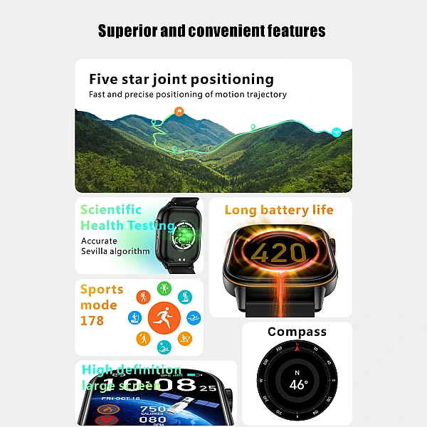 Smartwatch Microwear QX17 - Gold Silicone Smartwatch Microwear QX17 - Gold Silicone