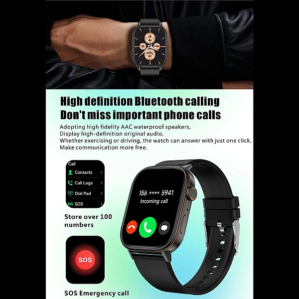 Smartwatch Microwear QX17 - Gold Silicone Smartwatch Microwear QX17 - Gold Silicone