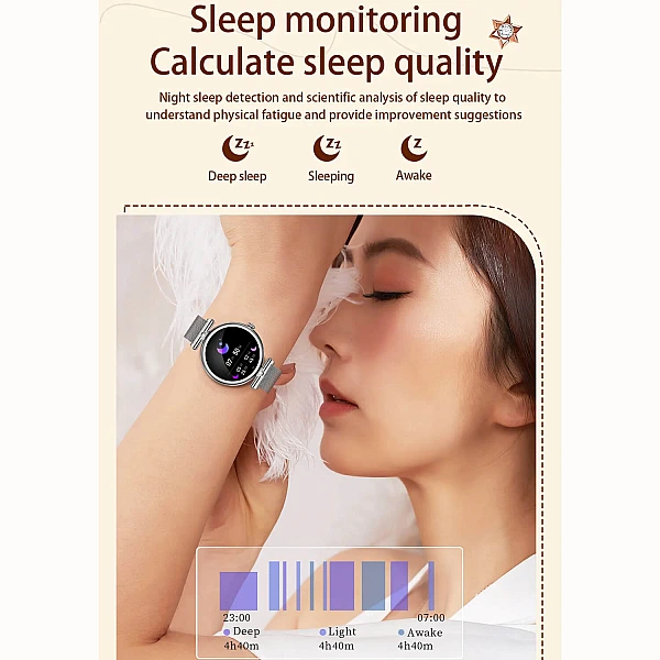 Smartwatch Microwear AK73 – Gold Diamond Steel Smartwatch Microwear AK73 – Gold Diamond Steel