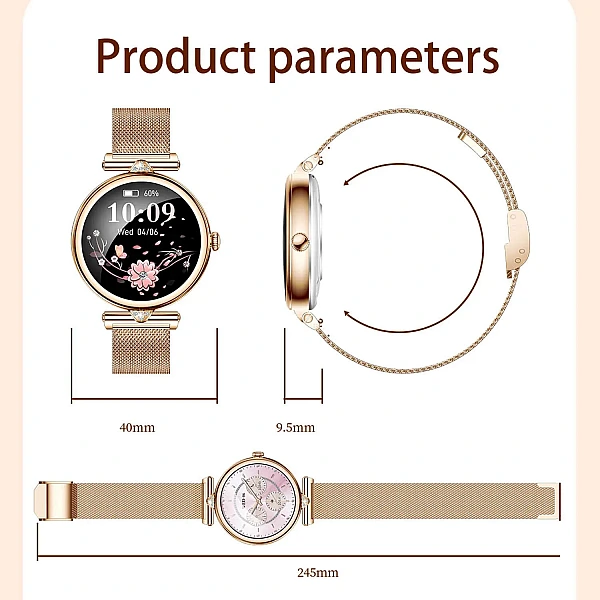 Smartwatch Microwear AK73 – Gold Diamond Steel Smartwatch Microwear AK73 – Gold Diamond Steel