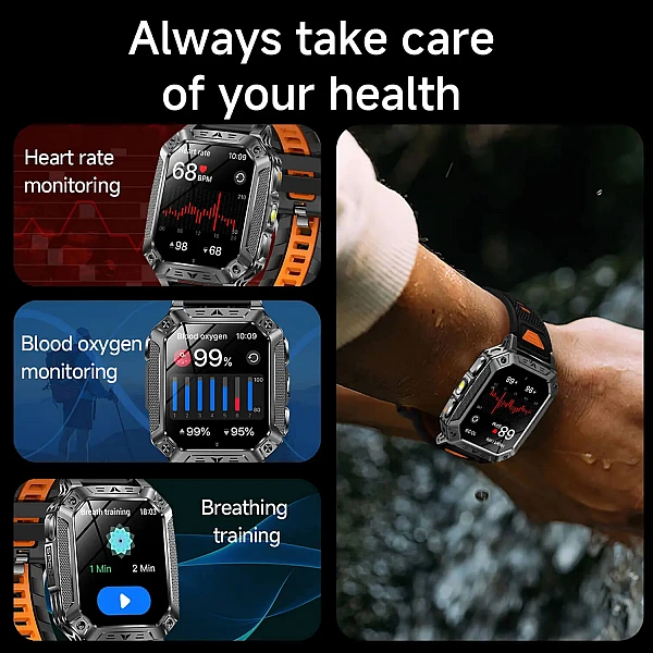 Smartwatch Microwear AK86 - Black Steel Smartwatch Microwear AK86 - Black Steel