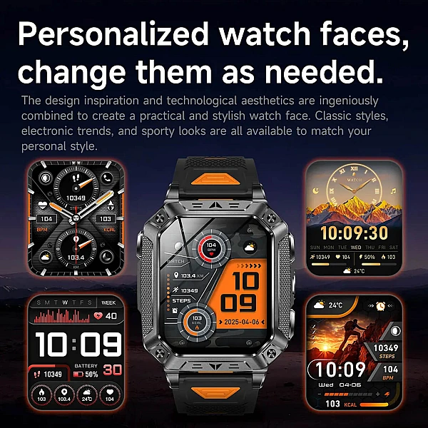 Smartwatch Microwear AK86 - Black Steel Smartwatch Microwear AK86 - Black Steel