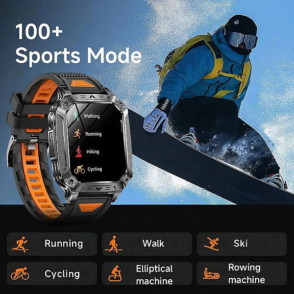 Smartwatch Microwear AK86 - Black Steel Smartwatch Microwear AK86 - Black Steel