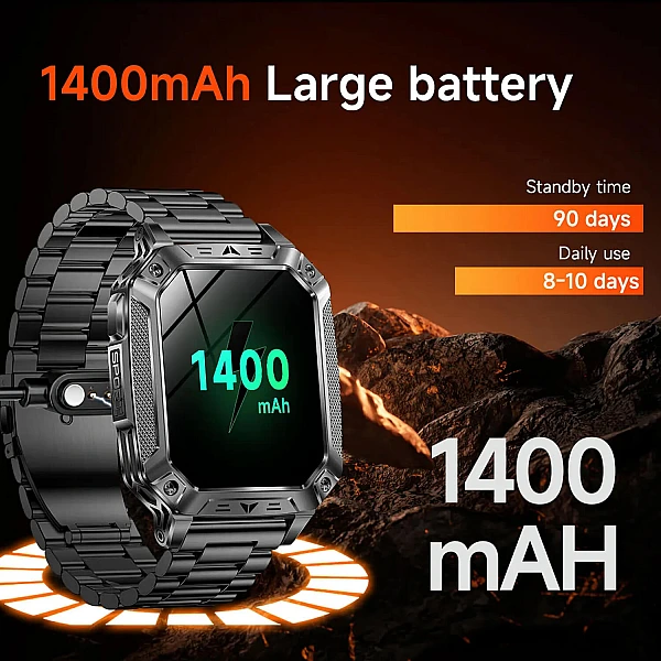 Smartwatch Microwear AK86 - Silver Steel Smartwatch Microwear AK86 - Silver Steel
