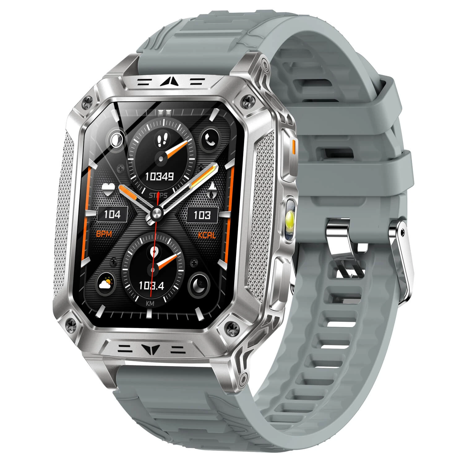 Smartwatch Microwear AK86 - Grey Silicone